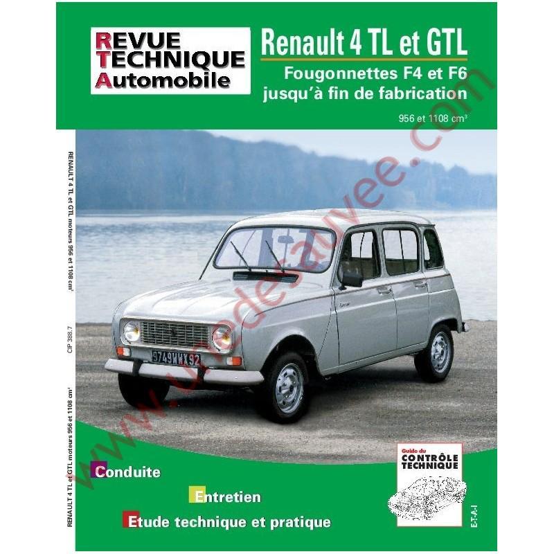 Revue Technique Automobile ou RTA N°483 Peugeot 309 Diesel + Evo. Renault 4  GTL