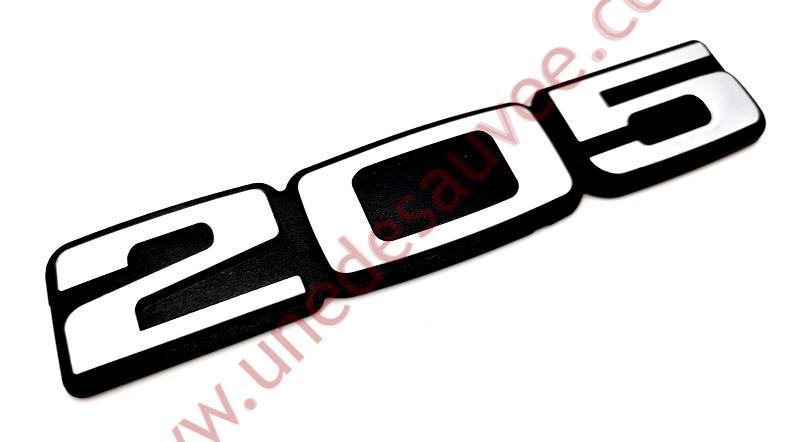 Badge / magnet/porte clé décapsuleur Peugeot 205 GTI noire – NOS